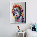 Singe Diy Kits Acrylique Peintures Par Numéros Pour Adulte Enfant MJ9623