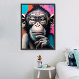 Singe Diy Kits Acrylique Peintures Par Numéros Pour Adulte Enfant MJ9625