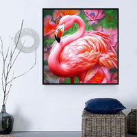 Flamant Diy Kits Acrylique Peinture Par Numéros Pour Adulte Enfant MJ9629