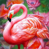 Flamant Diy Kits Acrylique Peinture Par Numéros Pour Adulte Enfant MJ9629
