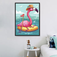 Flamant Diy Kits Acrylique Peintures Par Numéros Pour Adulte Enfant MJ9636