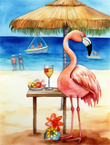 Flamant Diy Kits Acrylique Peintures Par Numéros Pour Adulte Enfant MJ9637