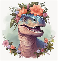 Dinosaure Diy Kits Acrylique Peintures Par Numéros Pour Adulte Enfant MJ9706