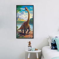 Dinosaure Diy Kits Acrylique Peintures Par Numéros Pour Adulte Enfant MJ9712