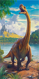 Dinosaure Diy Kits Acrylique Peintures Par Numéros Pour Adulte Enfant MJ9712