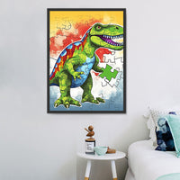 Dinosaure Diy Kits Acrylique Peintures Par Numéros Pour Adulte Enfant MJ9715