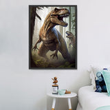 Dinosaure Diy Kits Acrylique Peintures Par Numéros Pour Adulte Enfant MJ9716