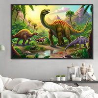 Dinosaure Diy Kits Acrylique Peintures Par Numéros Pour Adulte Enfant MJ9722