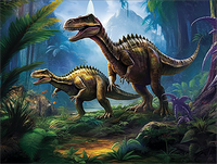 Dinosaure Diy Kits Acrylique Peintures Par Numéros Pour Adulte Enfant MJ9724