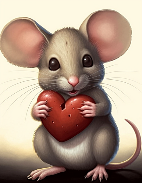 Souris Diy Kits Acrylique Peintures Par Numéros Pour Adulte Enfant MJ9731
