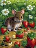 Souris Diy Kits Acrylique Peintures Par Numéros Pour Adulte Enfant MJ9734