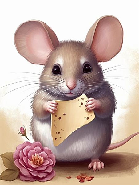 Souris Diy Kits Acrylique Peintures Par Numéros Pour Adulte Enfant MJ9735