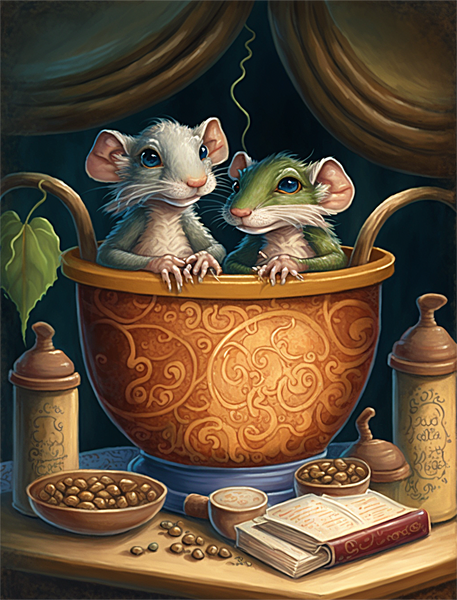 Souris Diy Kits Acrylique Peintures Par Numéros Pour Adulte Enfant MJ9738