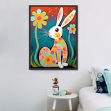 Lapin Diy Kits Acrylique Peintures Par Numéros Pour Adulte Enfant MJ9842