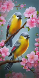 Oiseau Diy Kits Acrylique Peintures Par Numéros Pour Adulte Enfant MJ9921