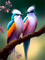 Oiseau Diy Kits Peintures Par Numéros MJ9939