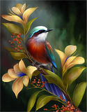 Oiseau Diy Kits Peintures Par Numéros MJ9944