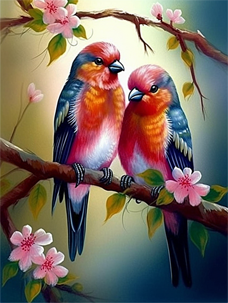 Oiseau Diy Kits Peintures Par Numéros MJ9957