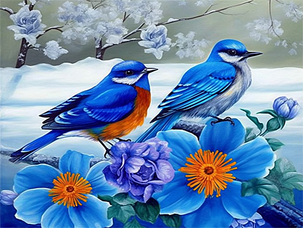 Oiseau Diy Kits Peintures Par Numéros MJ9989