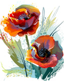 Fleur Diy Kits Acrylique Peintures Par Numéros Pour Adulte Enfant VM97620