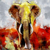 Éléphant Diy Kits Acrylique Peintures Par Numéros Pour Adulte Enfant SS1295416807