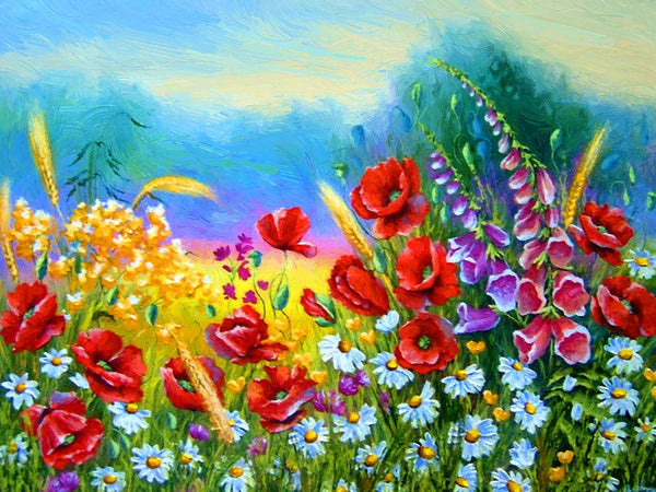 Fleur Diy Kits Peintures Par Numéros SS1829056496