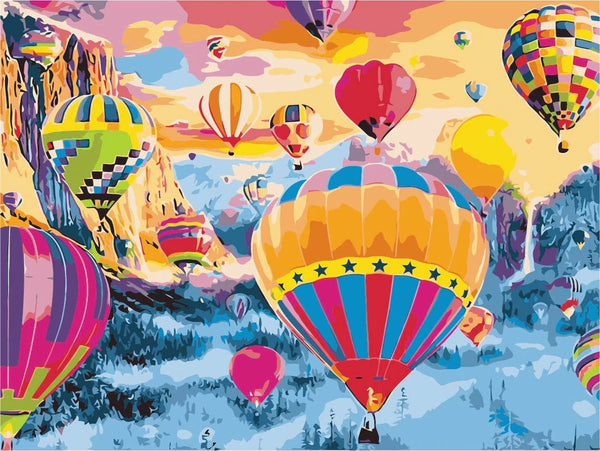 Ballon Diy Kits Acrylique Peintures Par Numéros Pour Adulte Enfant TCR3091