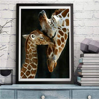 Girafe Diy Kits Acrylique Peintures Par Numéros Pour Adulte Enfant VM90186