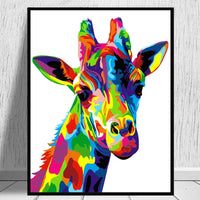 Girafe Diy Kits Acrylique Peintures Par Numéros Pour Adulte Enfant WM-501